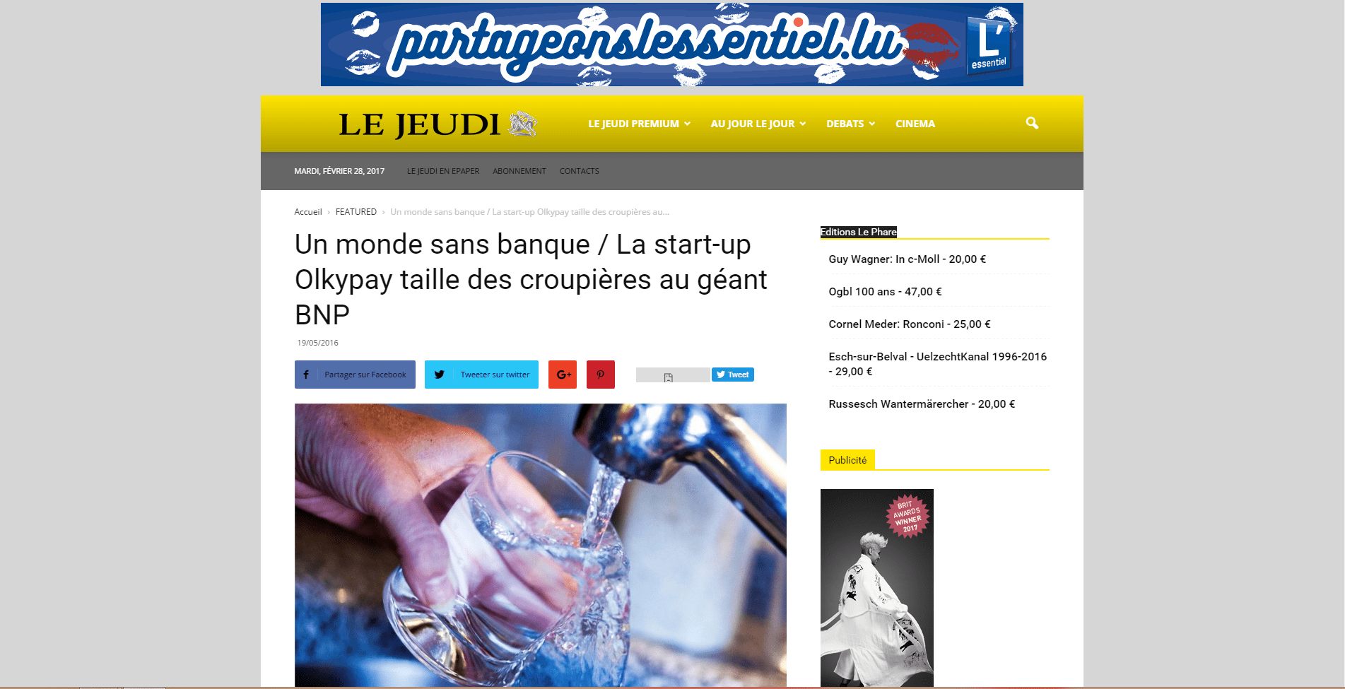 Un monde sans banque / La start-up Olkypay taille des croupières au géant BNP