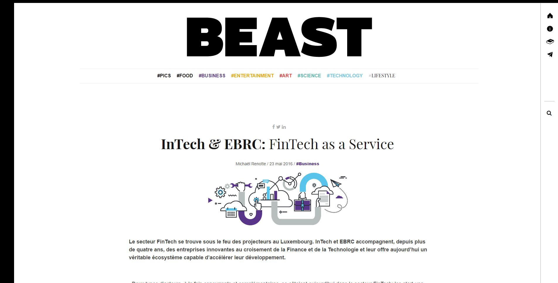 InTech & EBRC: FinTech as a Service
